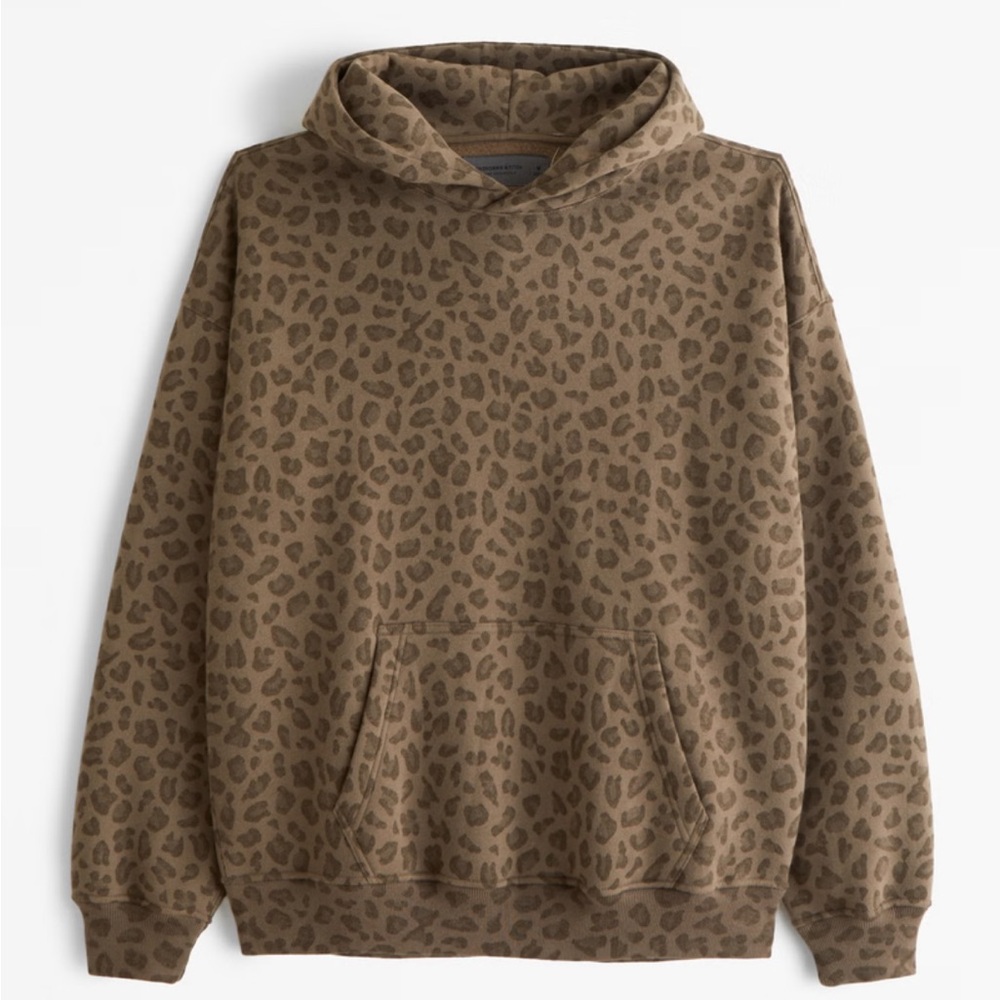 NWT! Abercrombie Viral Leopard Hoodie Size XS